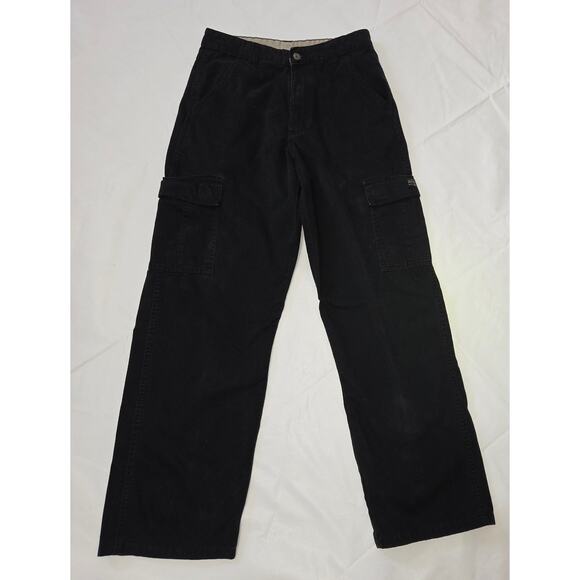 Wrangler Men's Black Casual Cargo Side Pockets Pants Size 30x32 - Picture 2 of 4